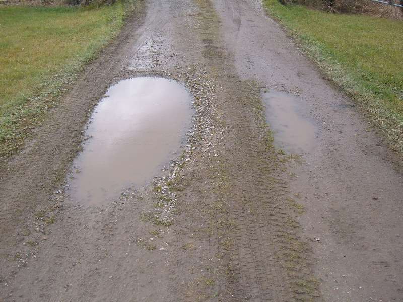 Driveway pothole