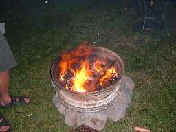 Starting the fire was easy