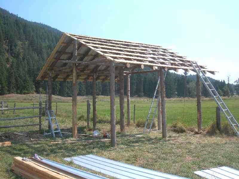 Shed roof pole building ~ Famin